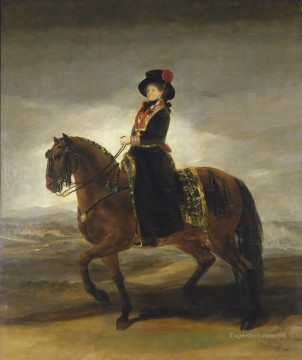 Equestrian portrait of Maria Luisa of Parma Francisco de Goya Oil Paintings